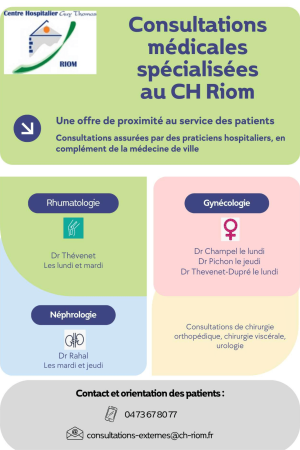 Consultation médicale spécialisées CH Riom (1)